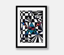 Load image into Gallery viewer, Black & White 1 Black Framed Print