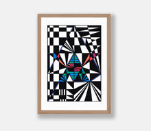 Load image into Gallery viewer, Black & White 1 Oak Framed Print