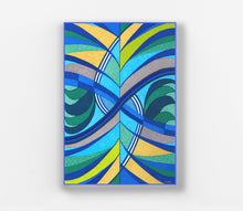 Load image into Gallery viewer, Waves artwork on canvas